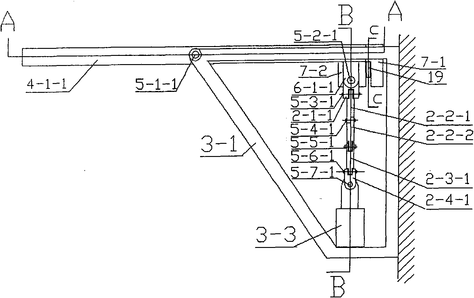 Toothed belt driven group synchronous multi-link long-stroke synchronous supporting tracking lighting solar domestic power supply