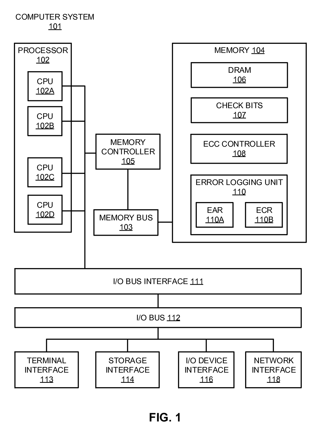 Error monitoring of a memory device containing embedded error correction