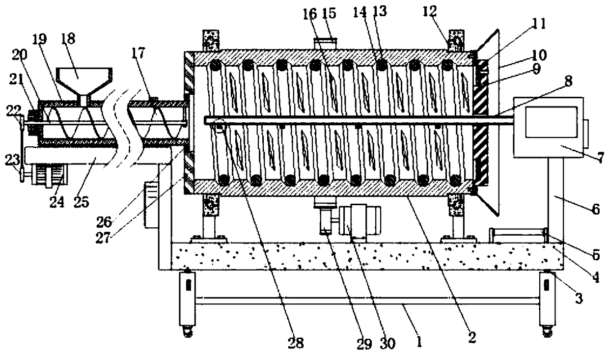 Wheat drying device with dust removal function