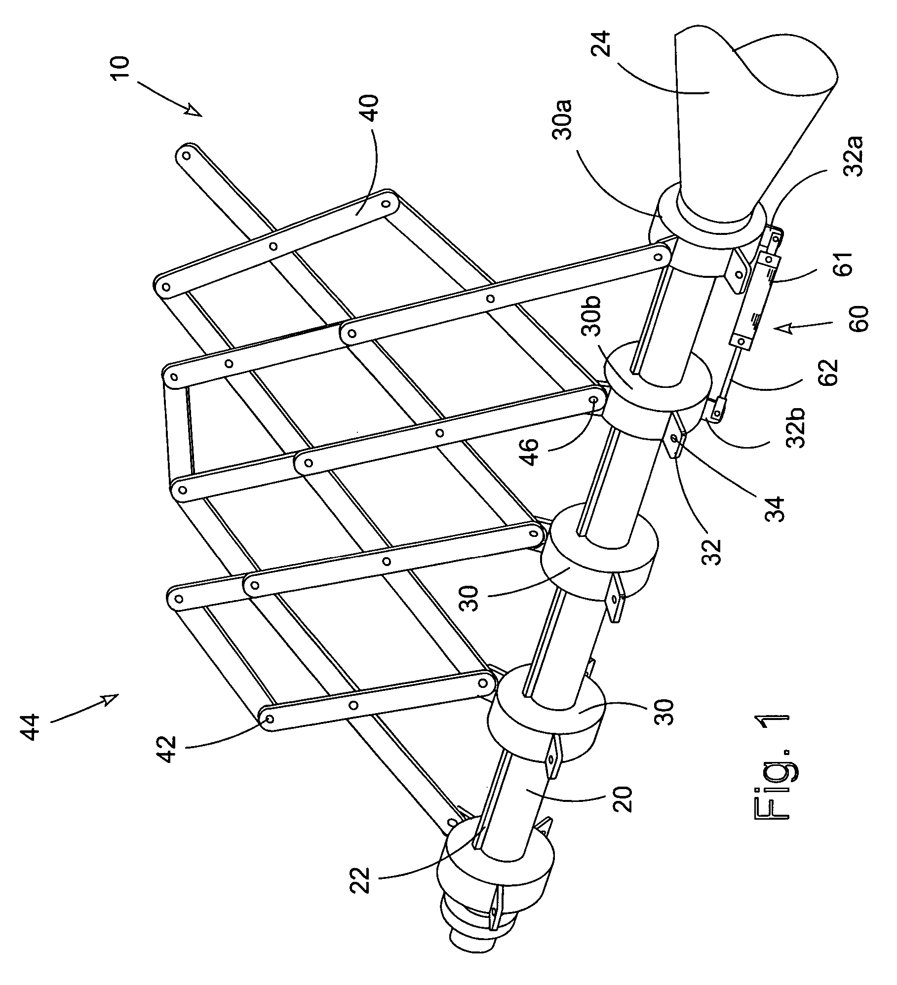 Propeller with variable geometry and method for varying geometry of a propeller