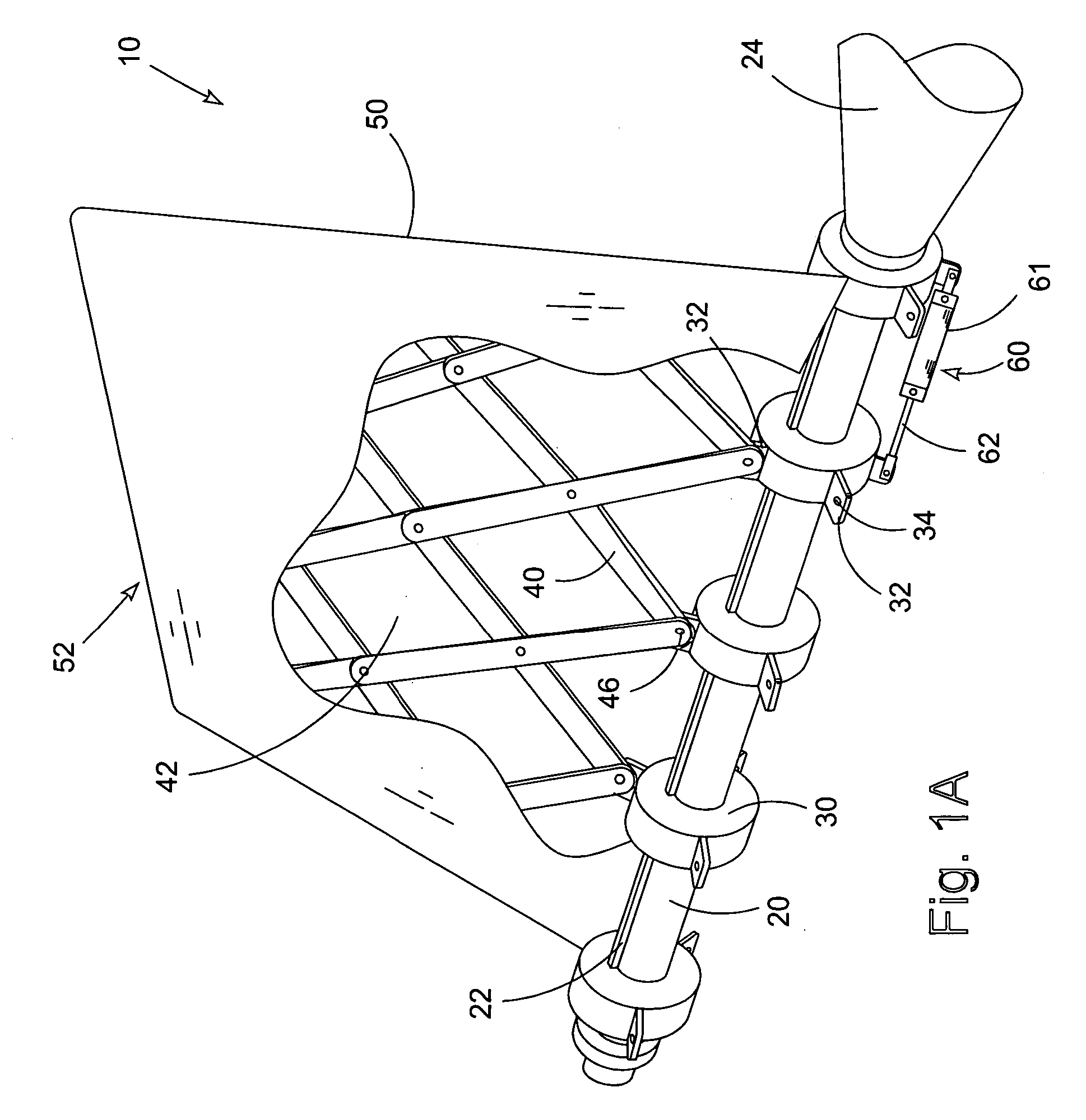 Propeller with variable geometry and method for varying geometry of a propeller