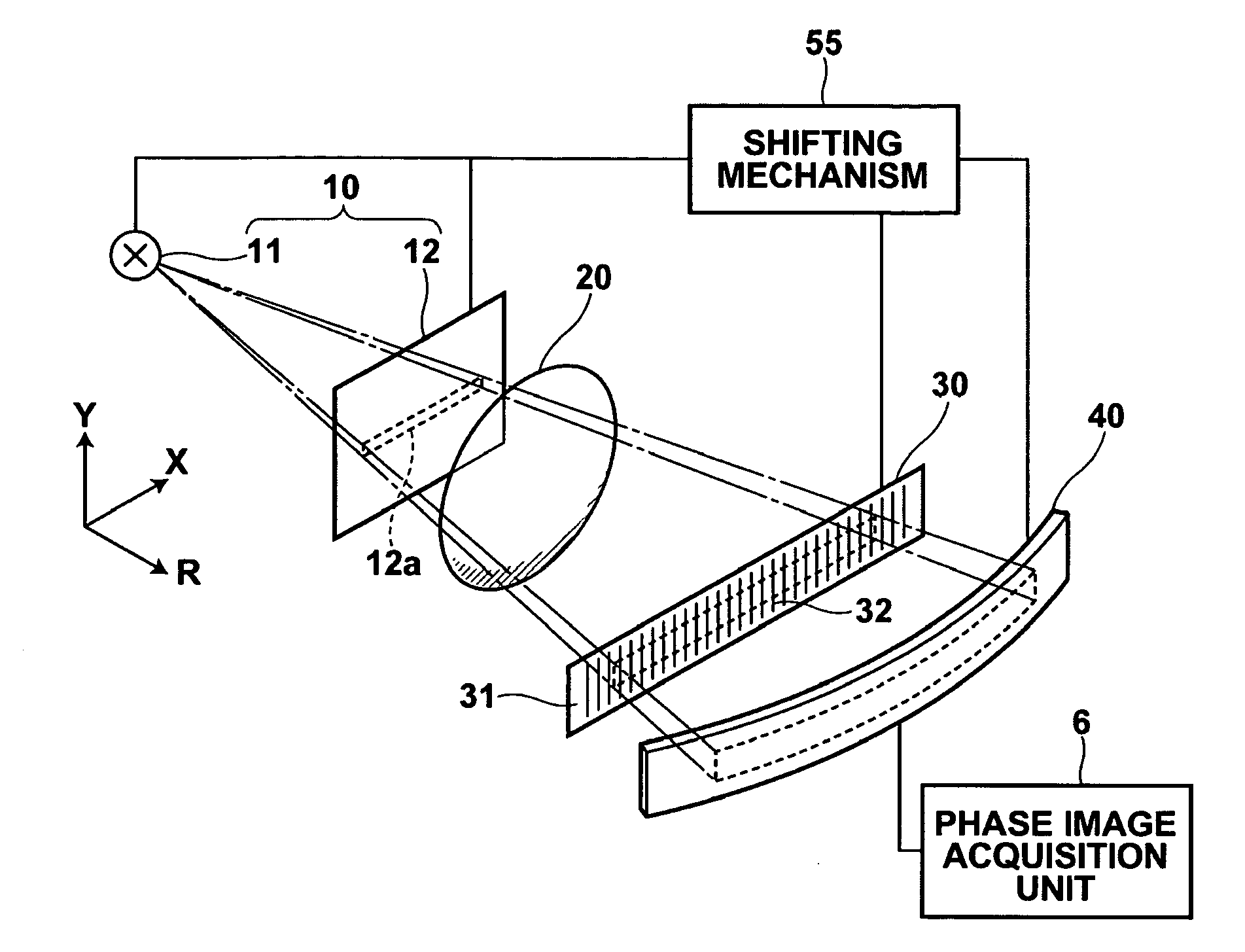 Radiation phase contrast imaging apparatus