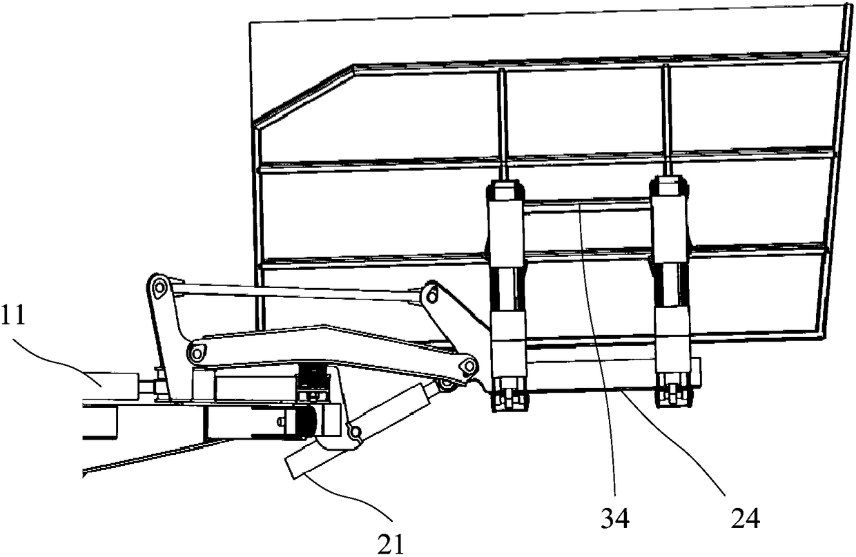 Concentrated transportation device of stem-shaped crop harvesting machine