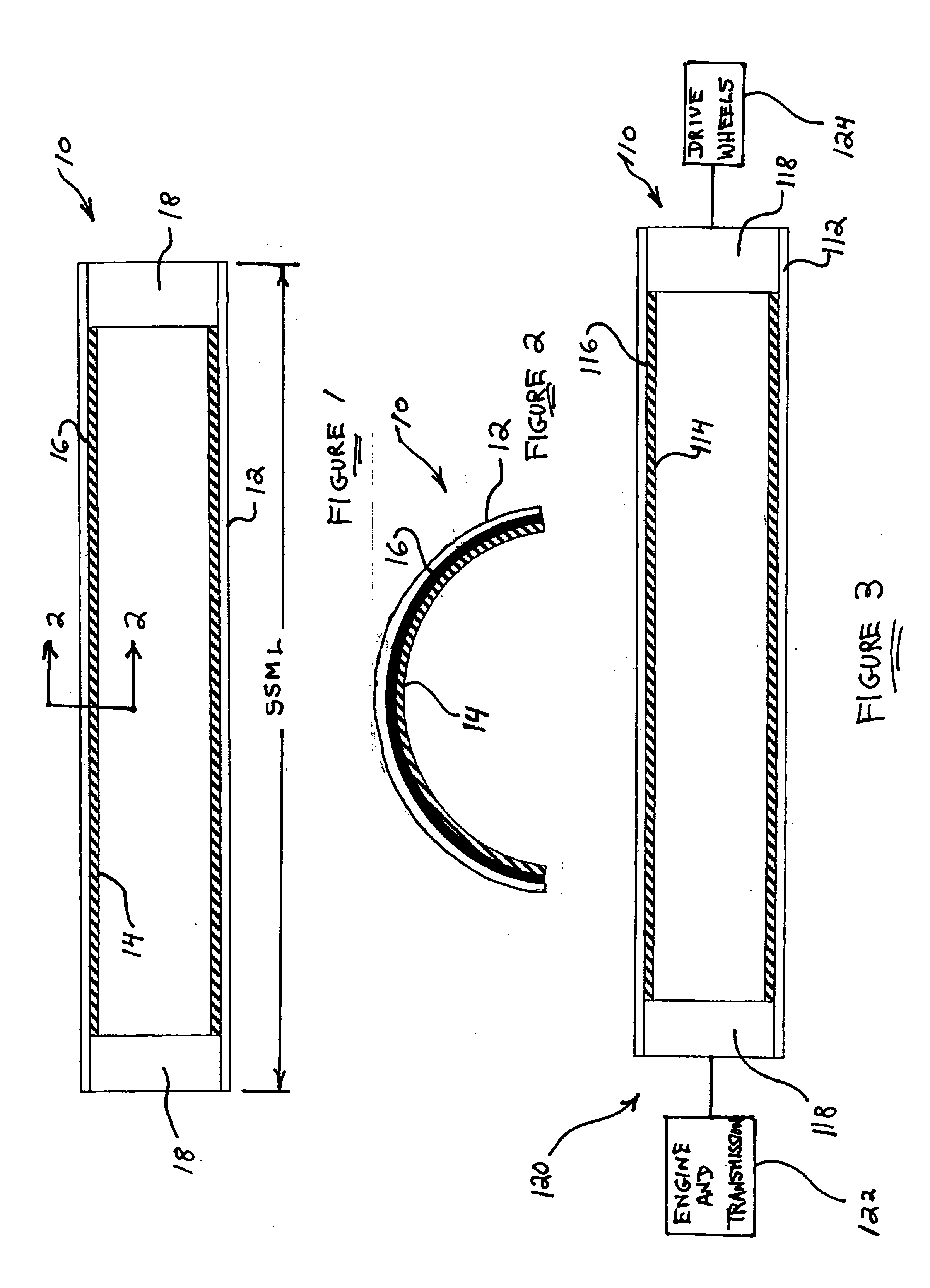 Steel automotive drive shaft with carbon fiber liner