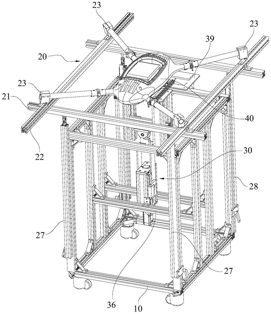 Casing tension testing device and system