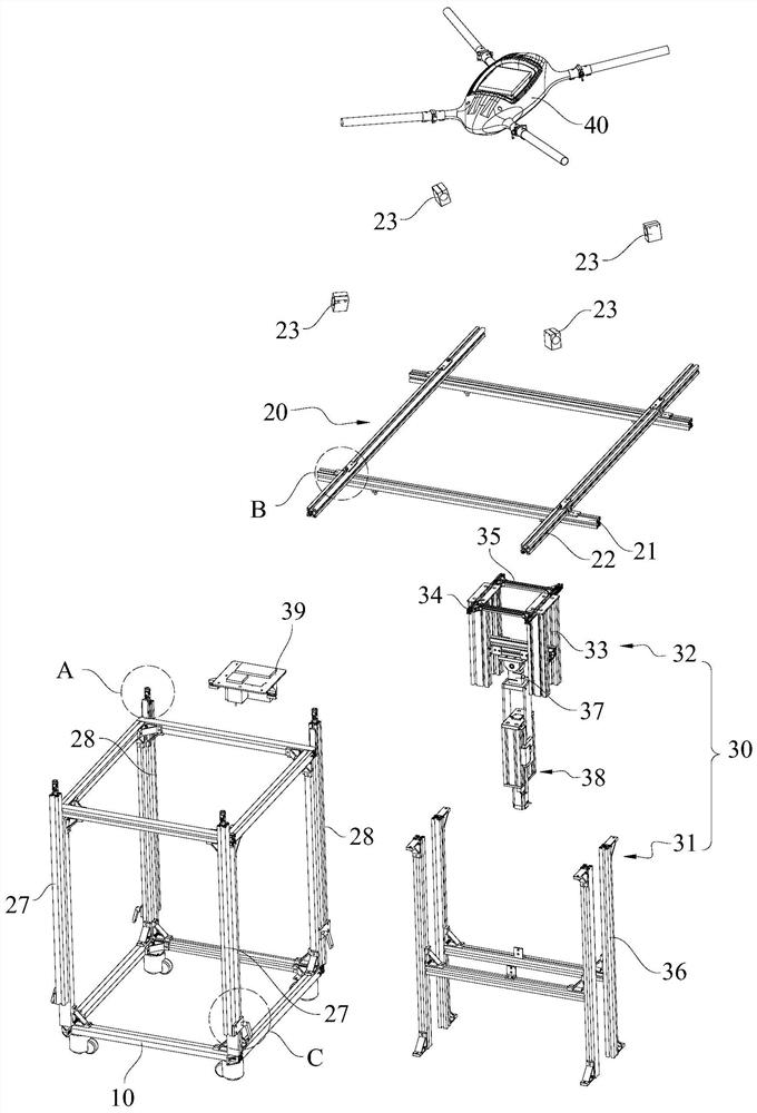 Casing tension testing device and system