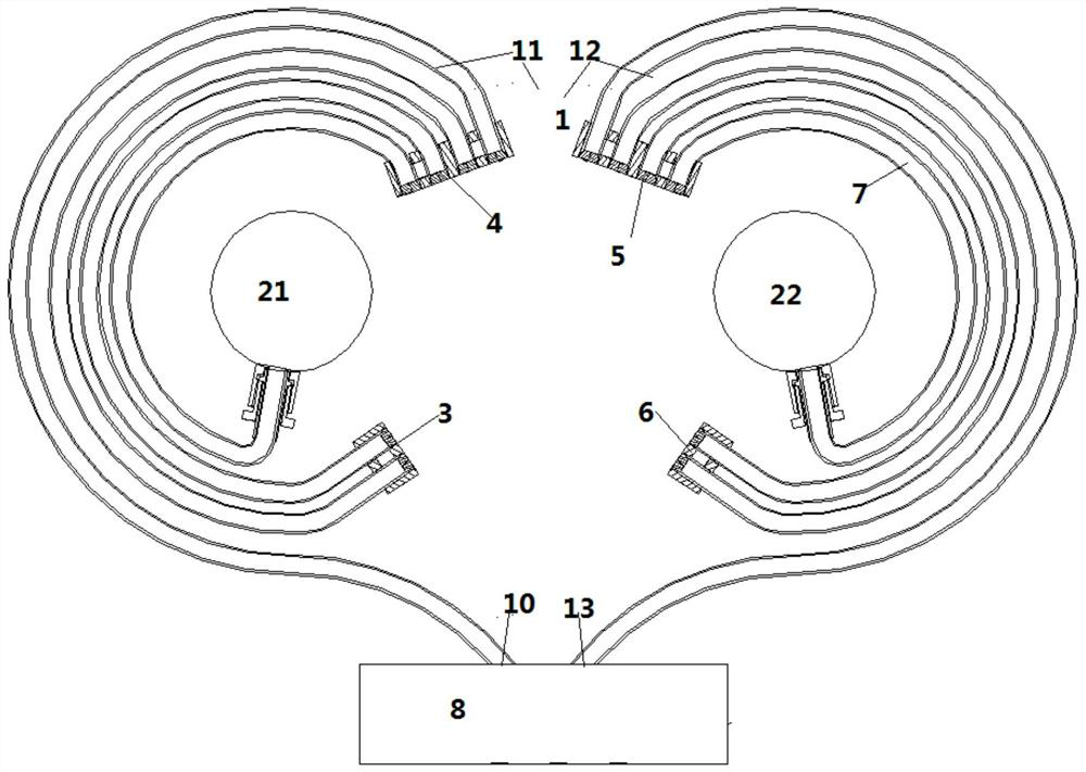 Loop heat pipe solar heat collection device with running reflector