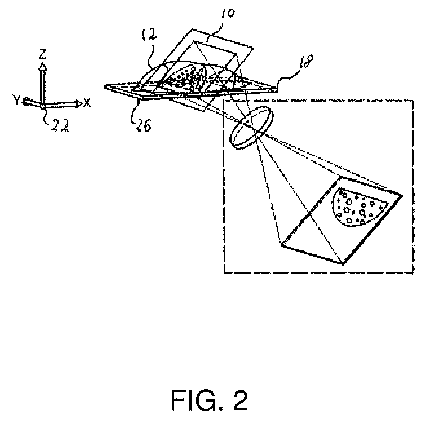 Optical sectioning of a sample and detection of particles in a sample