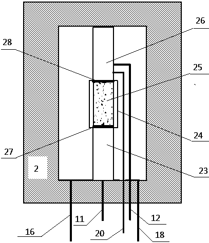 Experimental device and method for preparing natural gas hydrate rock samples by two-step method