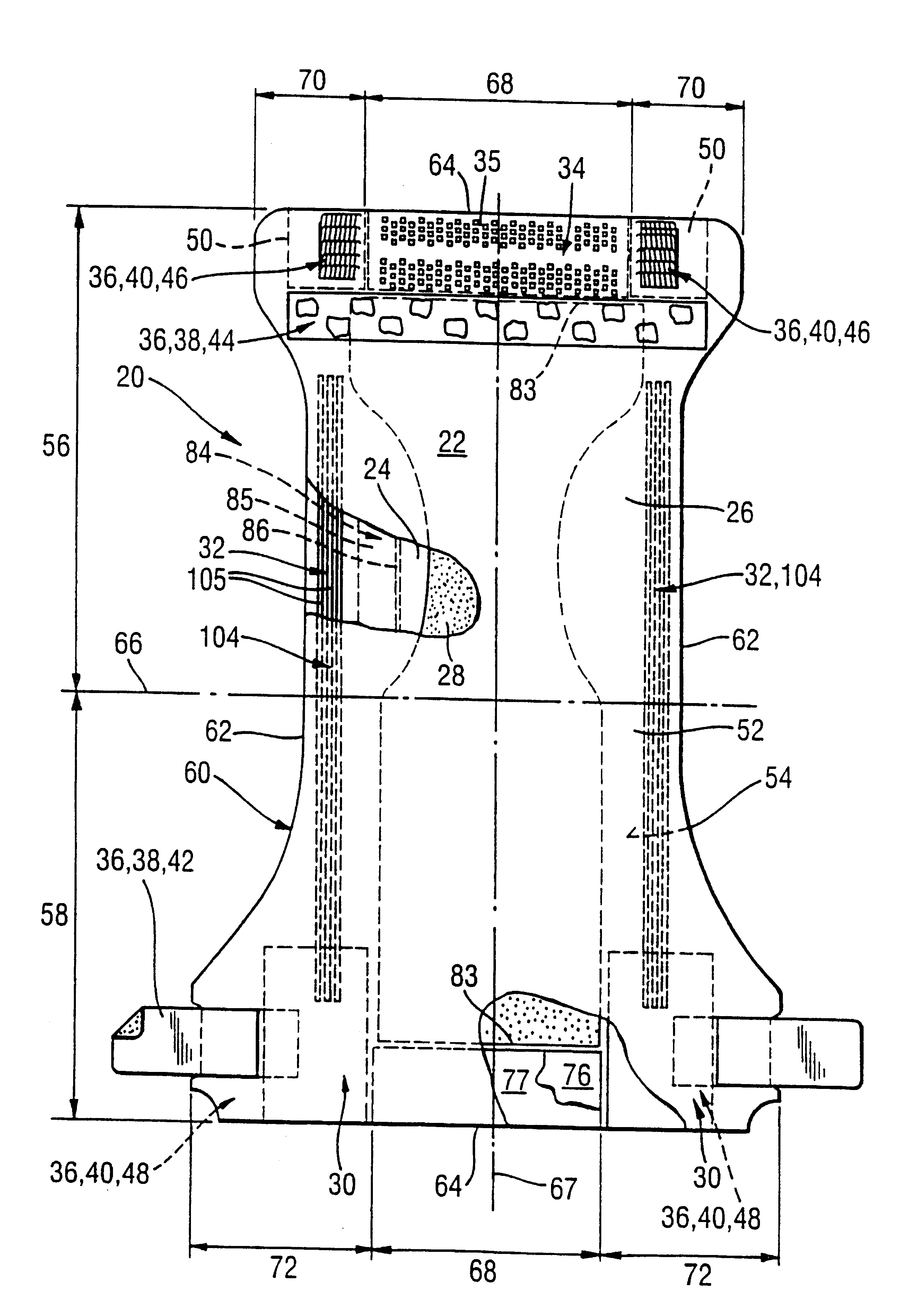 Absorbent articles with distribution materials positioned underneath storage material