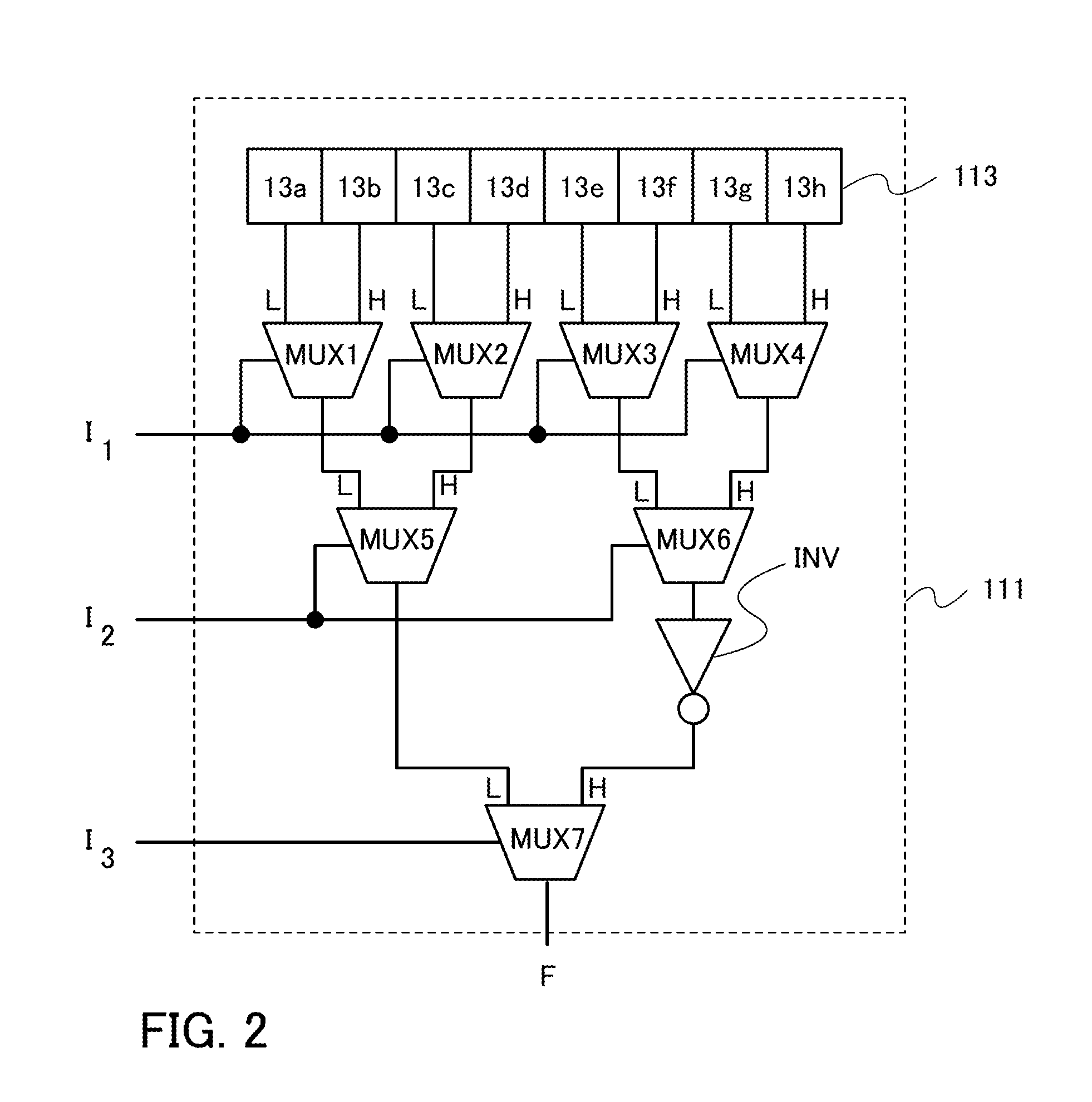 Lookup table and programmable logic device including lookup table