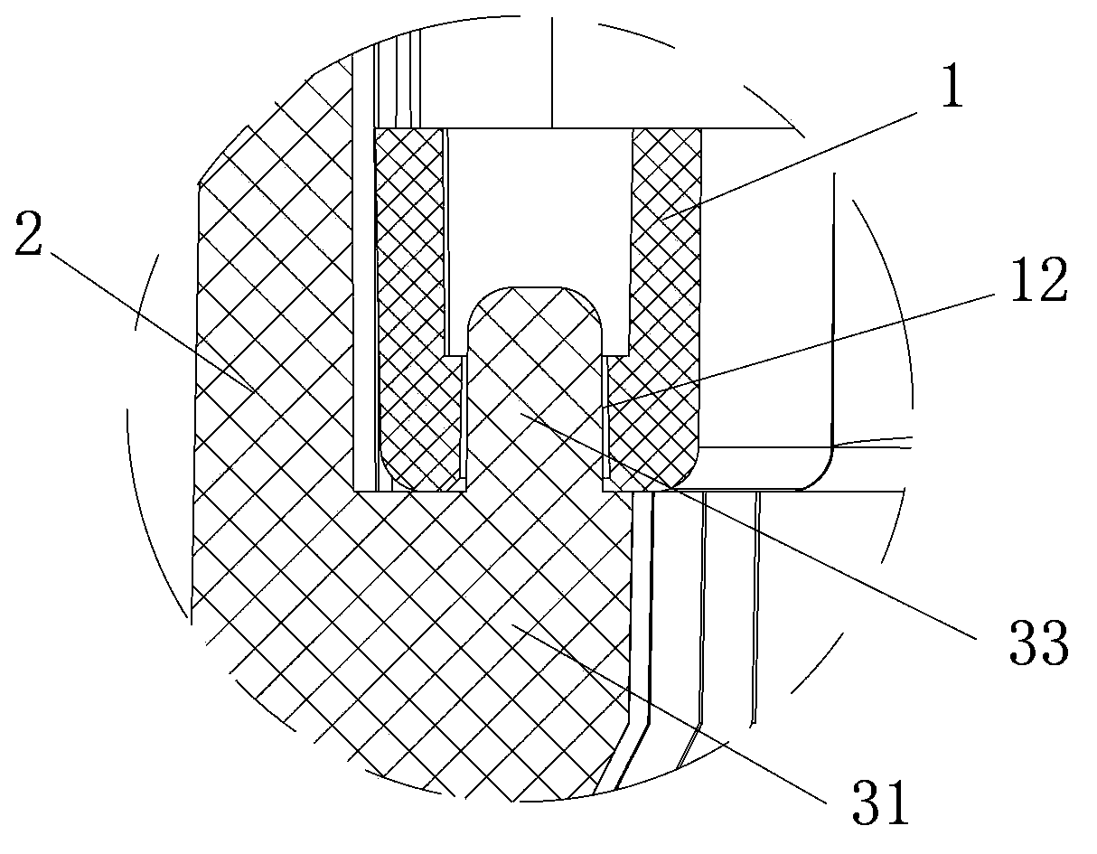 Washing machine damping support structure and washing machine