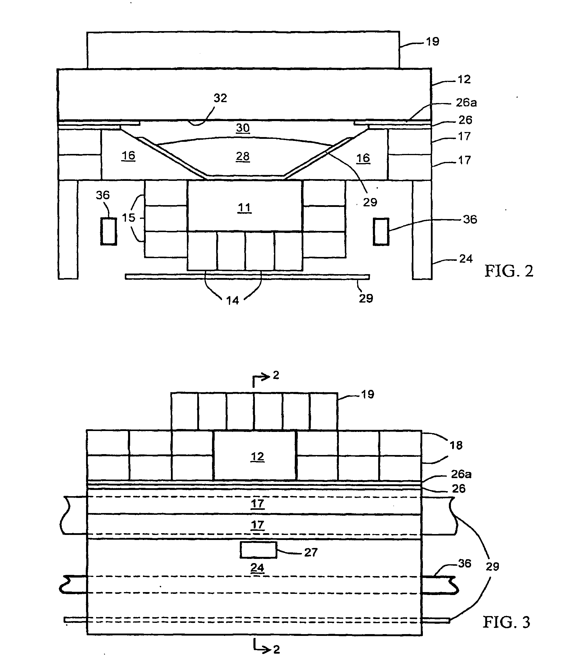Bulk material analyzer assembly including structural beams containing radiation shielding material