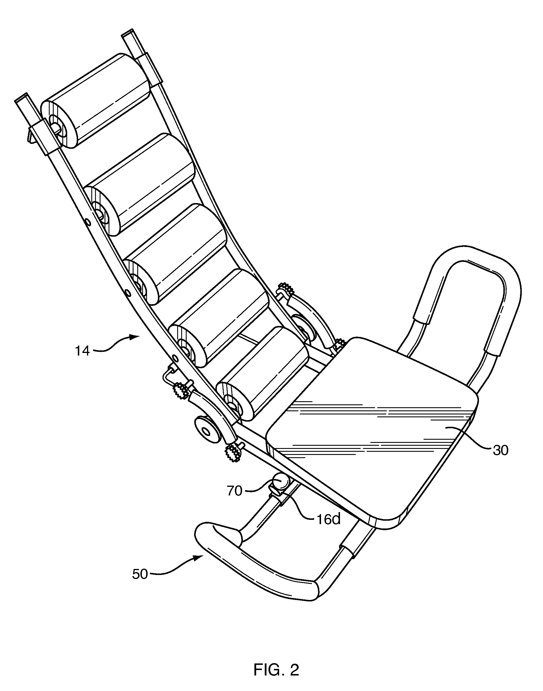 Abdominal exerciser with rotatable seat and tandem pulley features