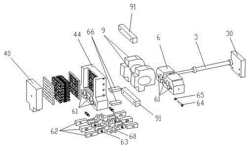 A locking mechanism for a movable mold on a die-casting machine or an injection molding machine