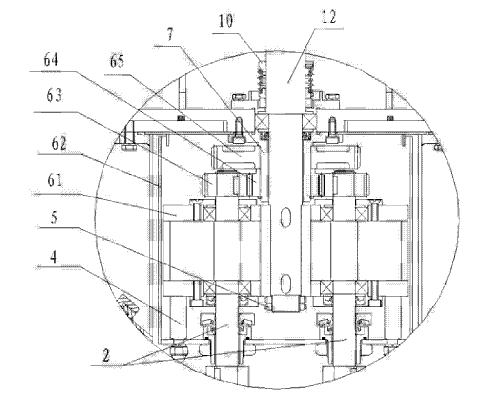 Novel high-efficiency energy-saving planetary vacuum stirrer