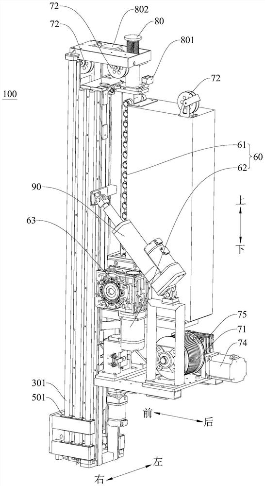 Lifting device and plastering equipment