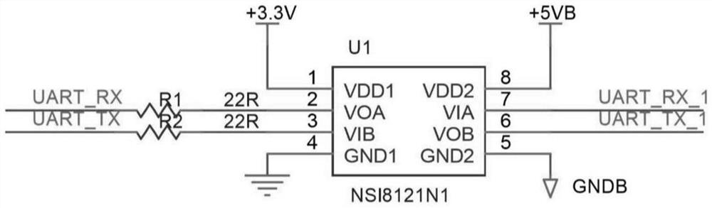 A two-wire multiplexing circuit