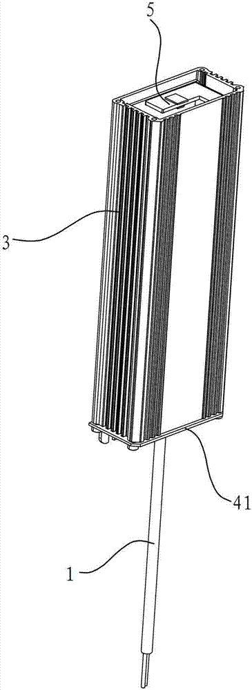 Light-emitting diode (LED) drive power supply and adhesive pouring method thereof