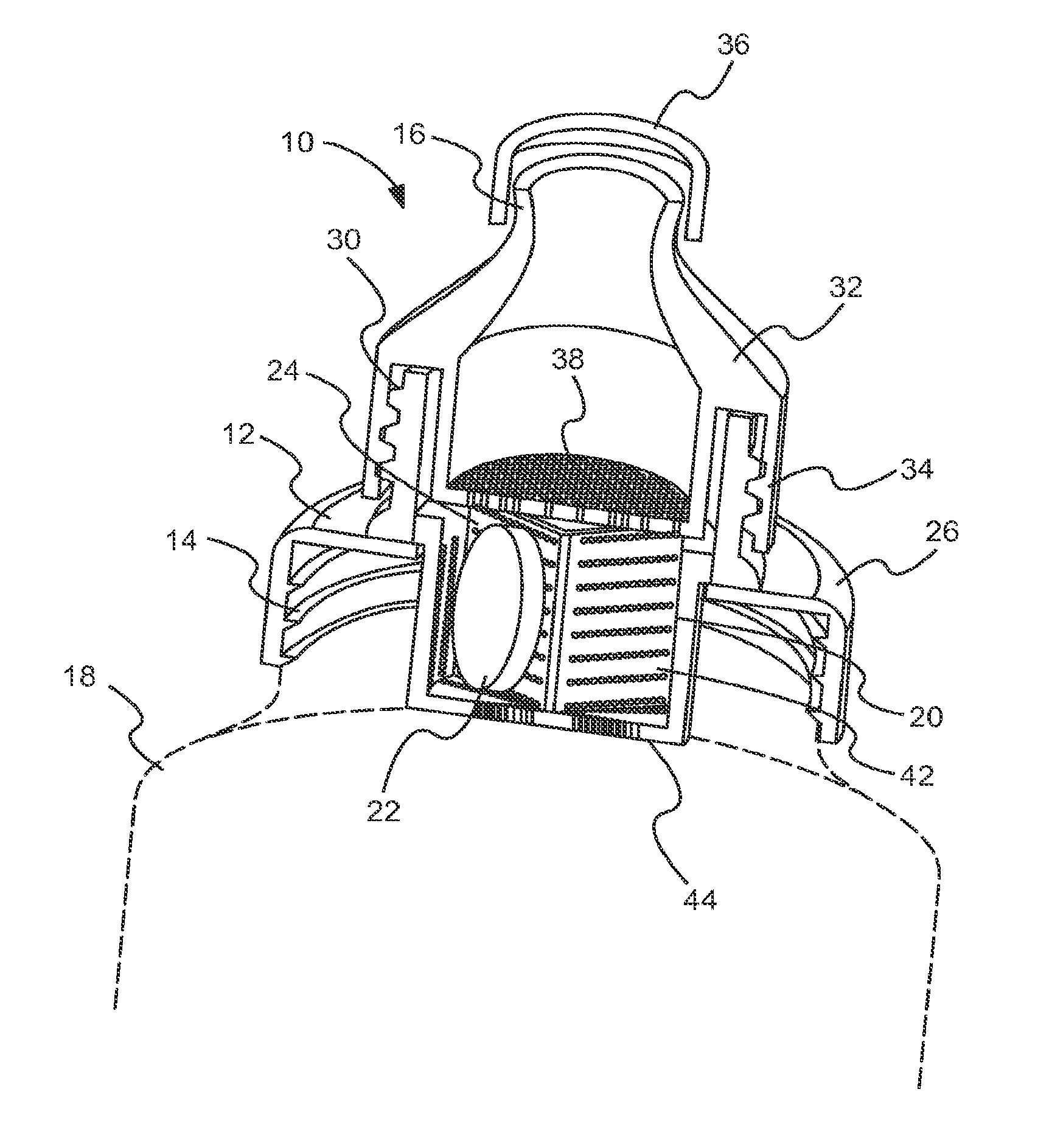 Water container cap for holding additives to water