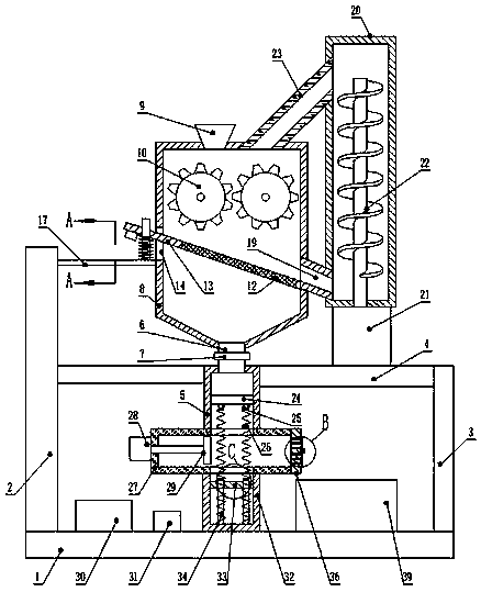 Aquatic abalone feed processing device