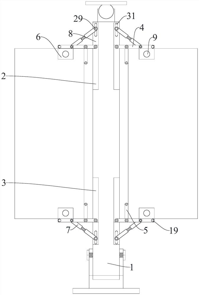Stainless steel glass handrail bracket with lateral anti-shock installation mechanism