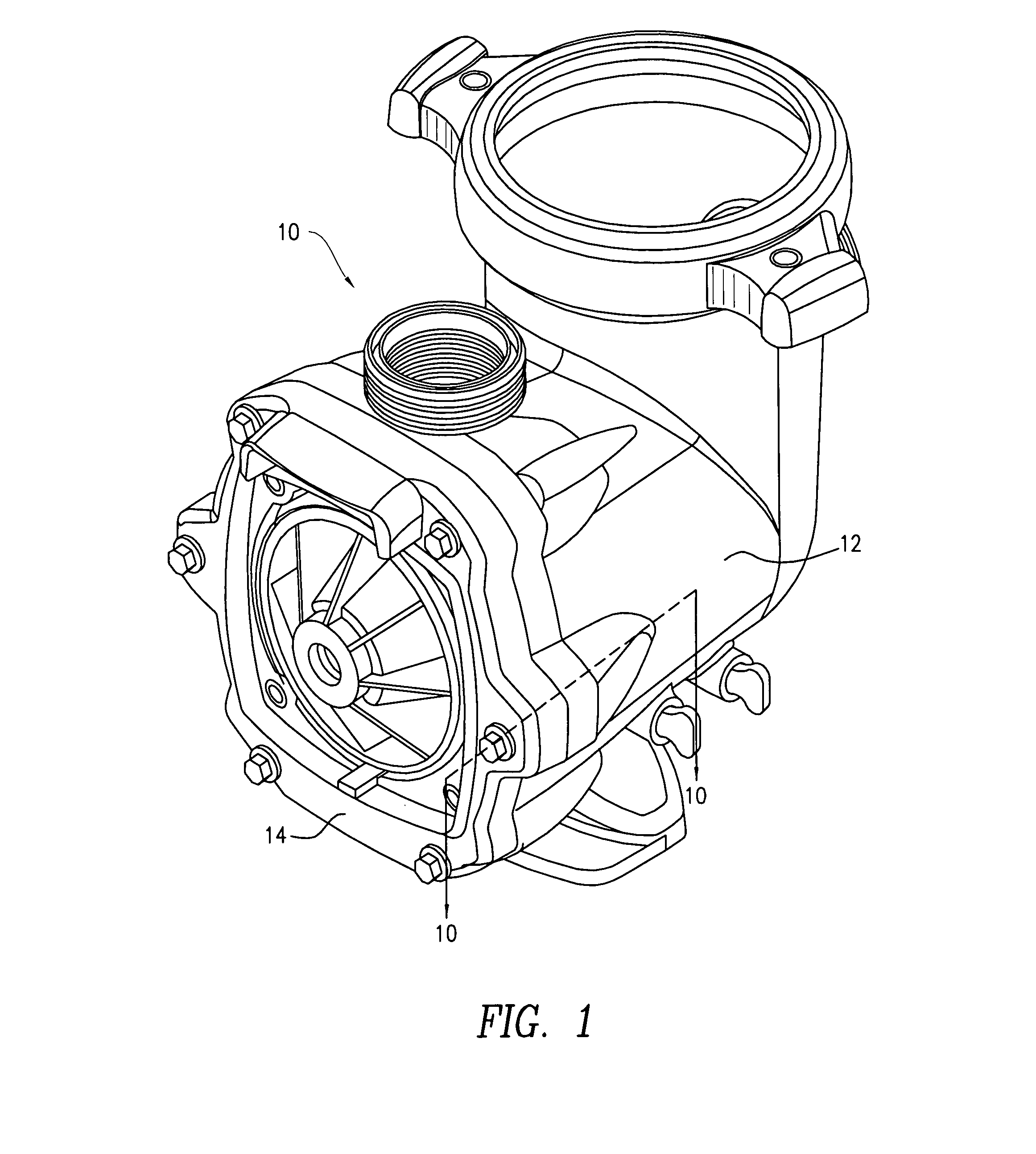 Pump housing coupling