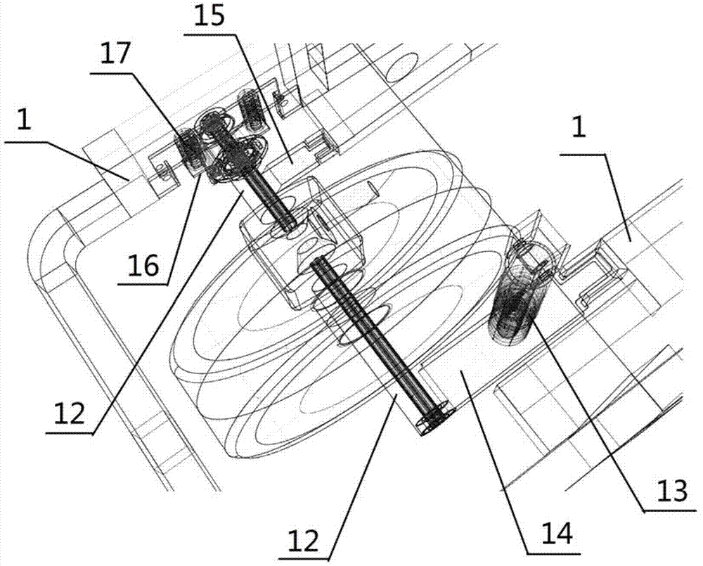 Chassis assembly of double-body vehicle