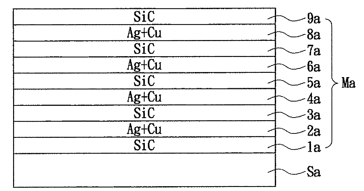 Multilayer film structure for increasing transmittance and method for manufacturing the same