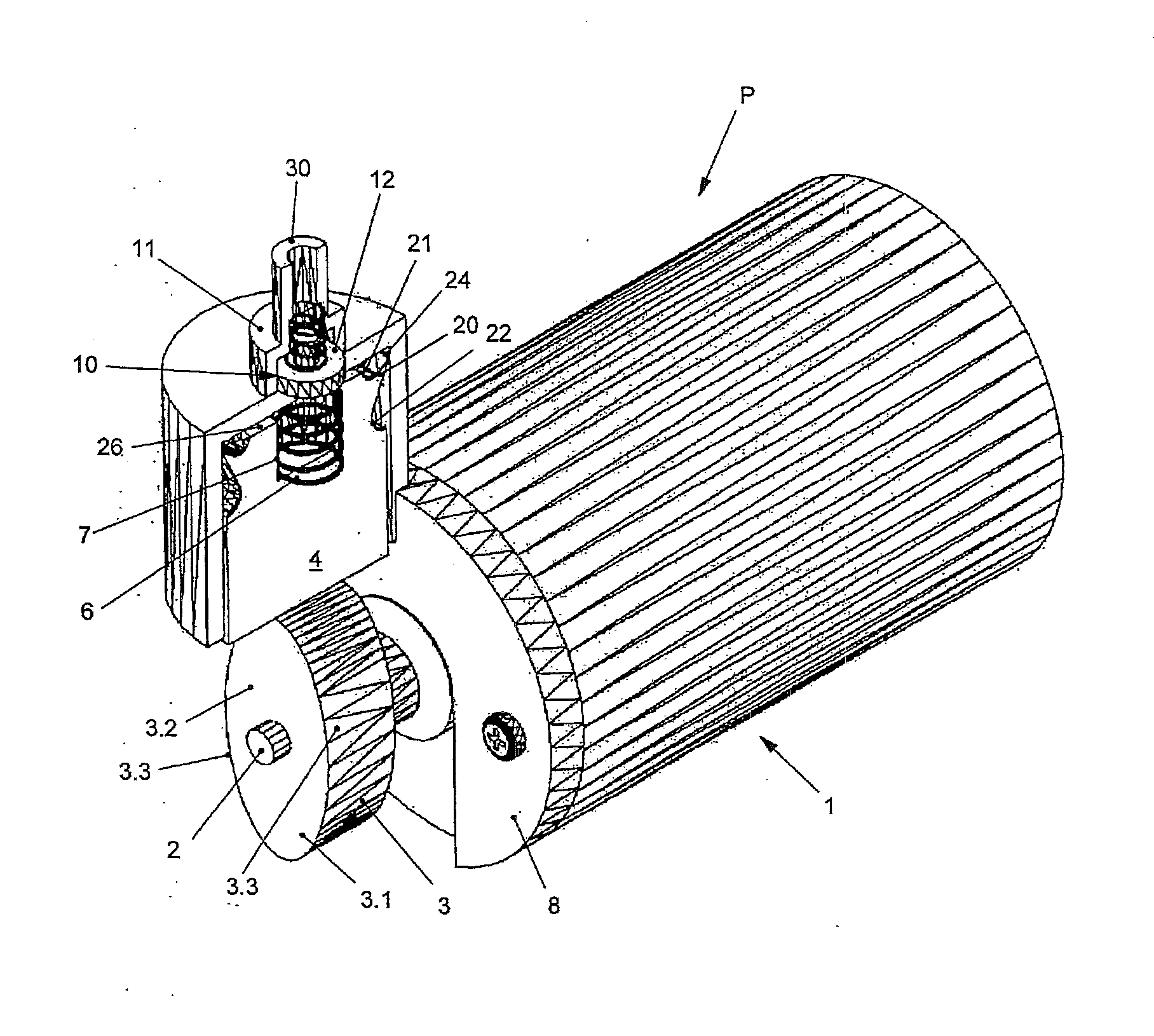 Device for delivering a gas