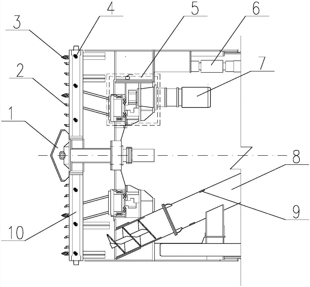 Laser-assisted tunnel boring machine and rock breaking method thereof