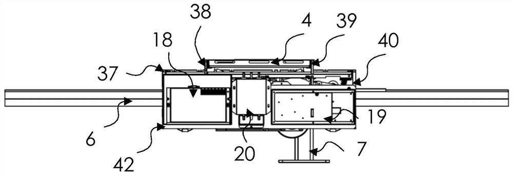 Multi-suspension driving system of rail robot