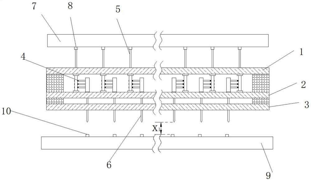 Vertical probe card device and detection method thereof