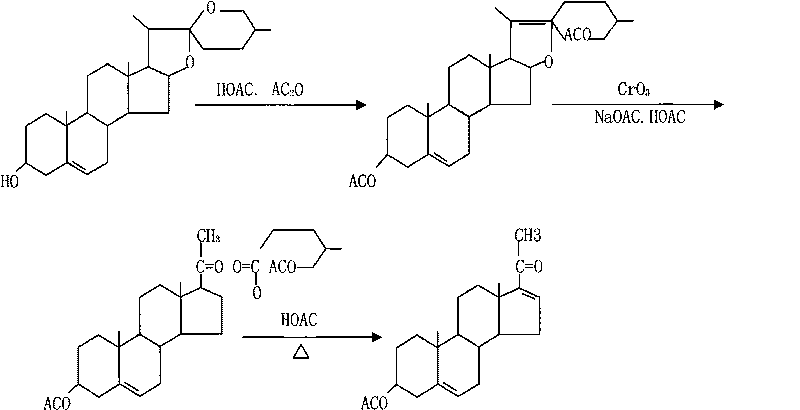 Method for preparing 16-dehydropregnenolone acetate by multistage filtration and recrystallization
