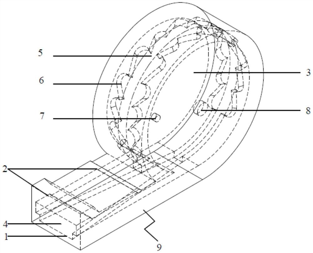 Gas well gas and speed increasing and water atomizing device