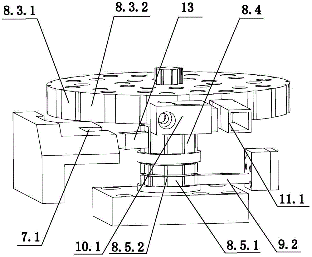 Turn plate drawing die