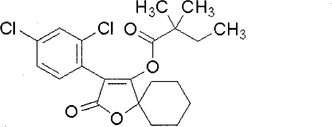Miticide composition containing spirodiclofen and flufenoxuron