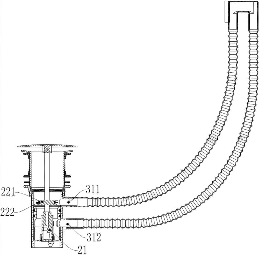 Drainer having overflowing and filtering functions