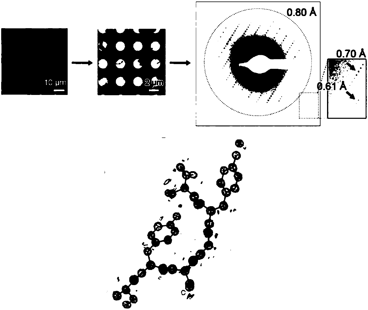 Preparation of protein micro crystal frozen sample and method of structural analysis