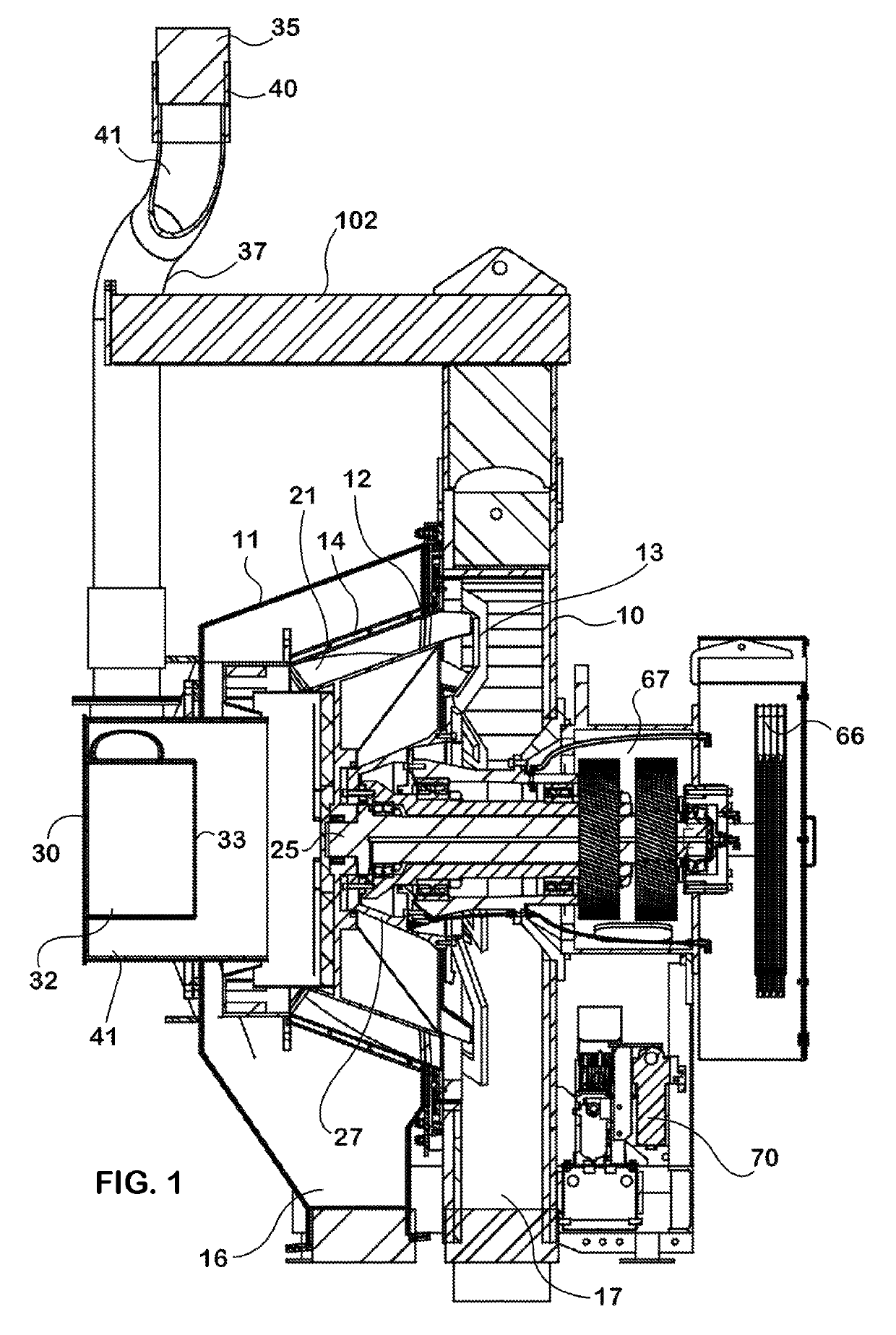 Centrifugal screening apparatus