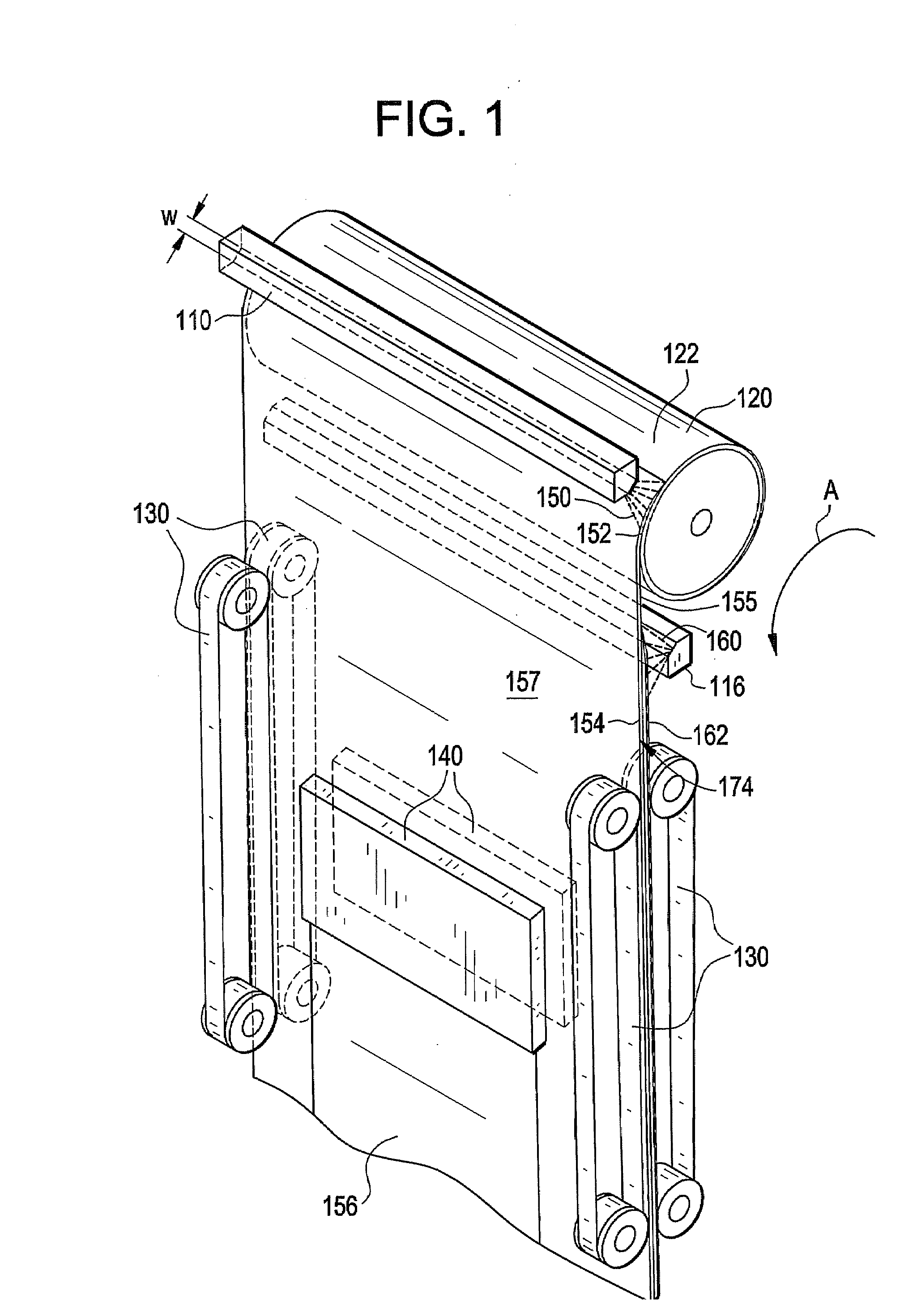 Roll-to-roll glass: touch-free process and multilayer approach