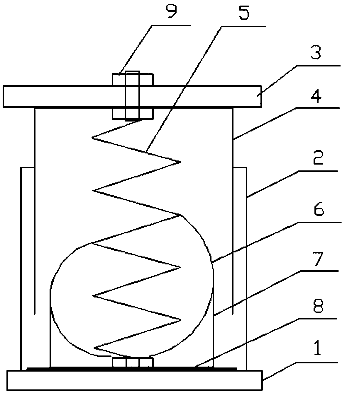 Novel spring plate damper