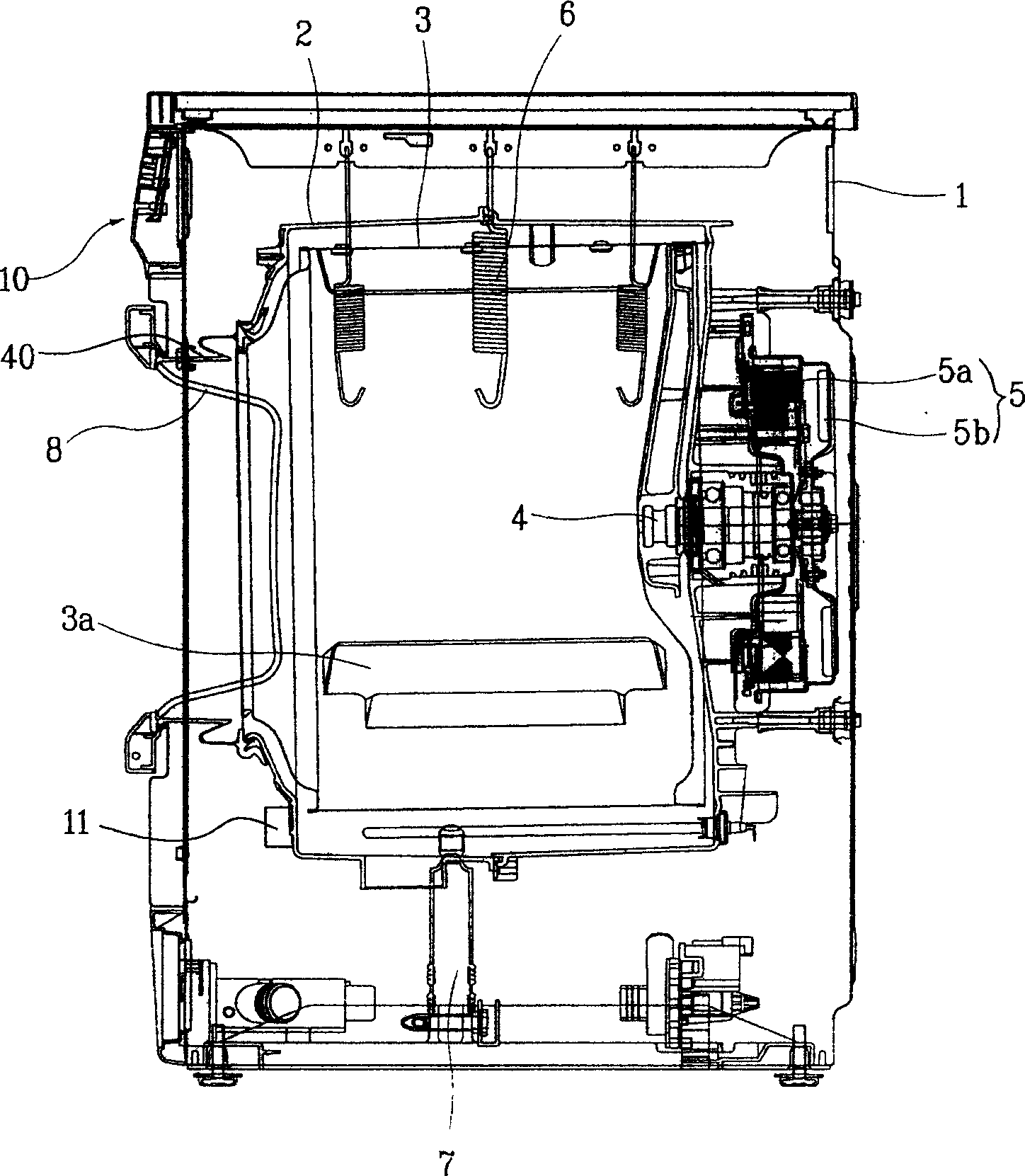 Sealing pad structure of drum washing machine