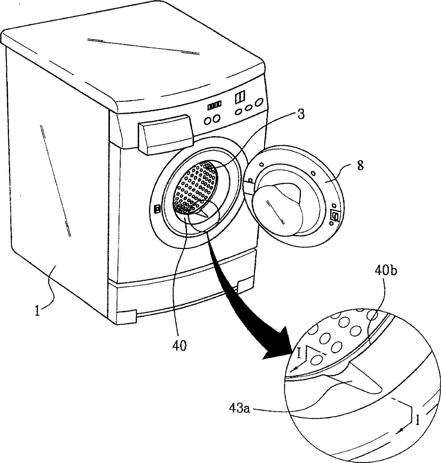 Sealing pad structure of drum washing machine