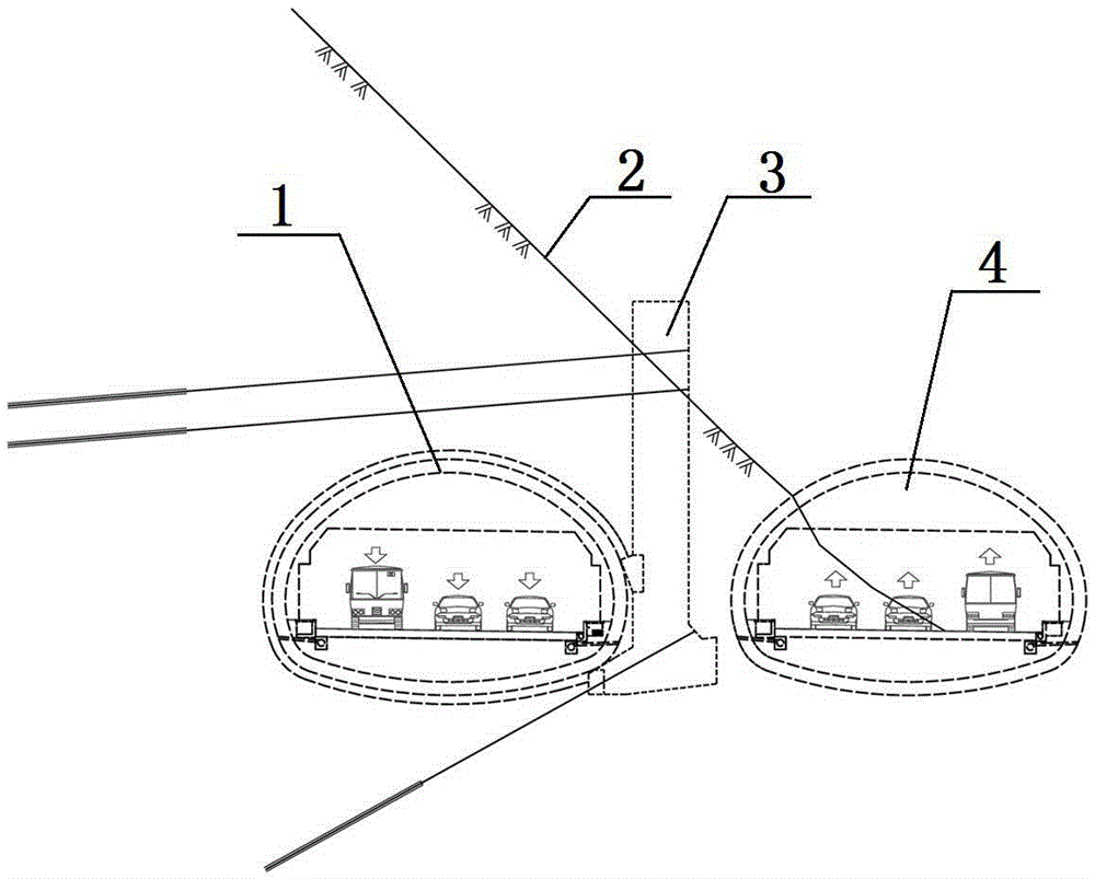 A construction method for a tunnel located at the slope foot of a mountain