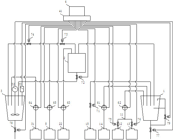 Nitrite online testing device and testing method