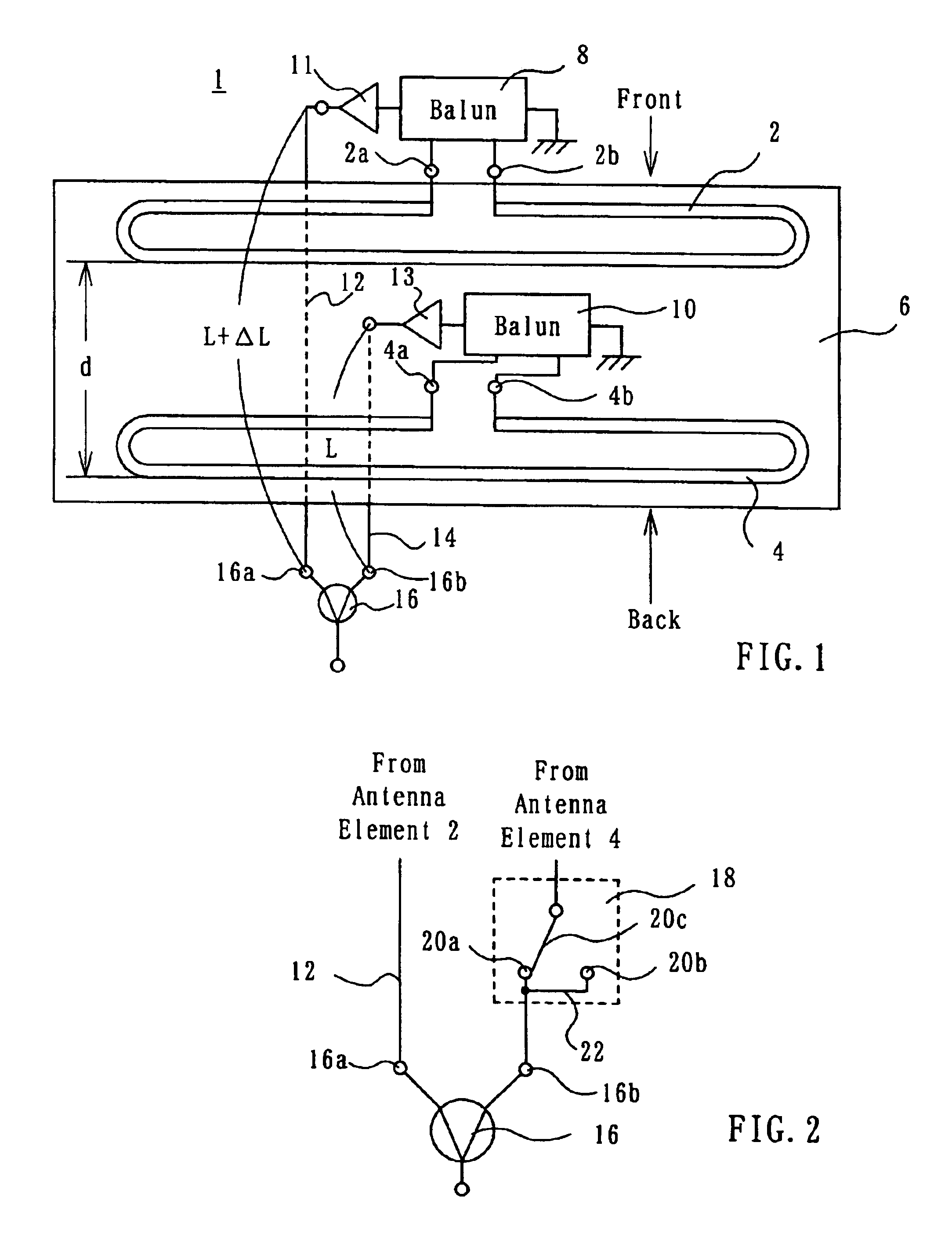 Variable directivity antenna and variable directivity antenna system using such antennas