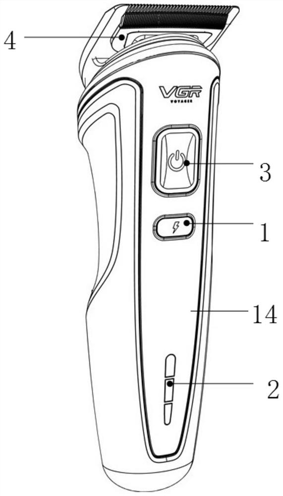 Semi-rotary electric hair clipper head