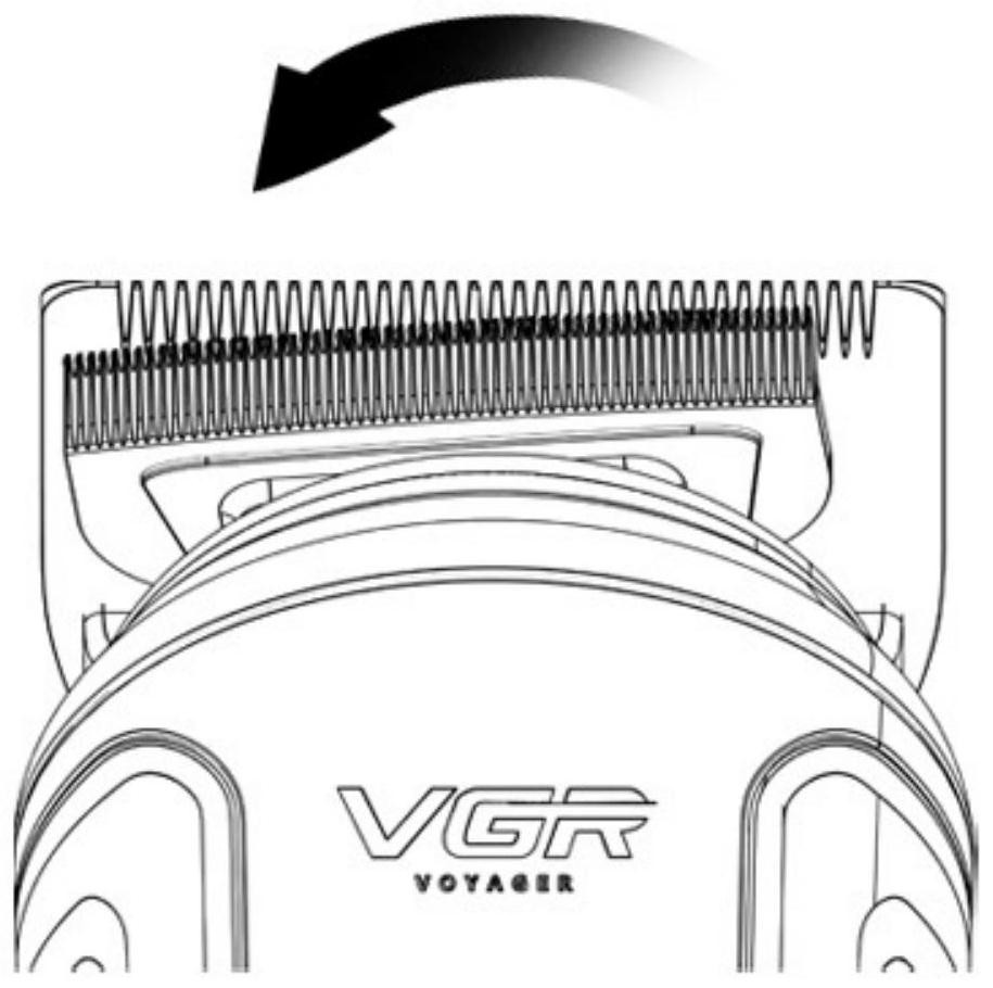 Semi-rotary electric hair clipper head