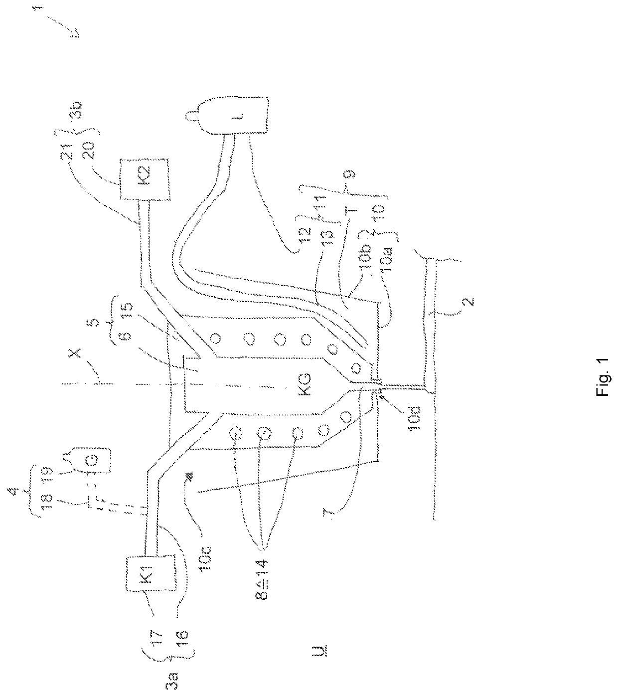 Device and method for the production of plastic parts, more particularly of adhesive applications